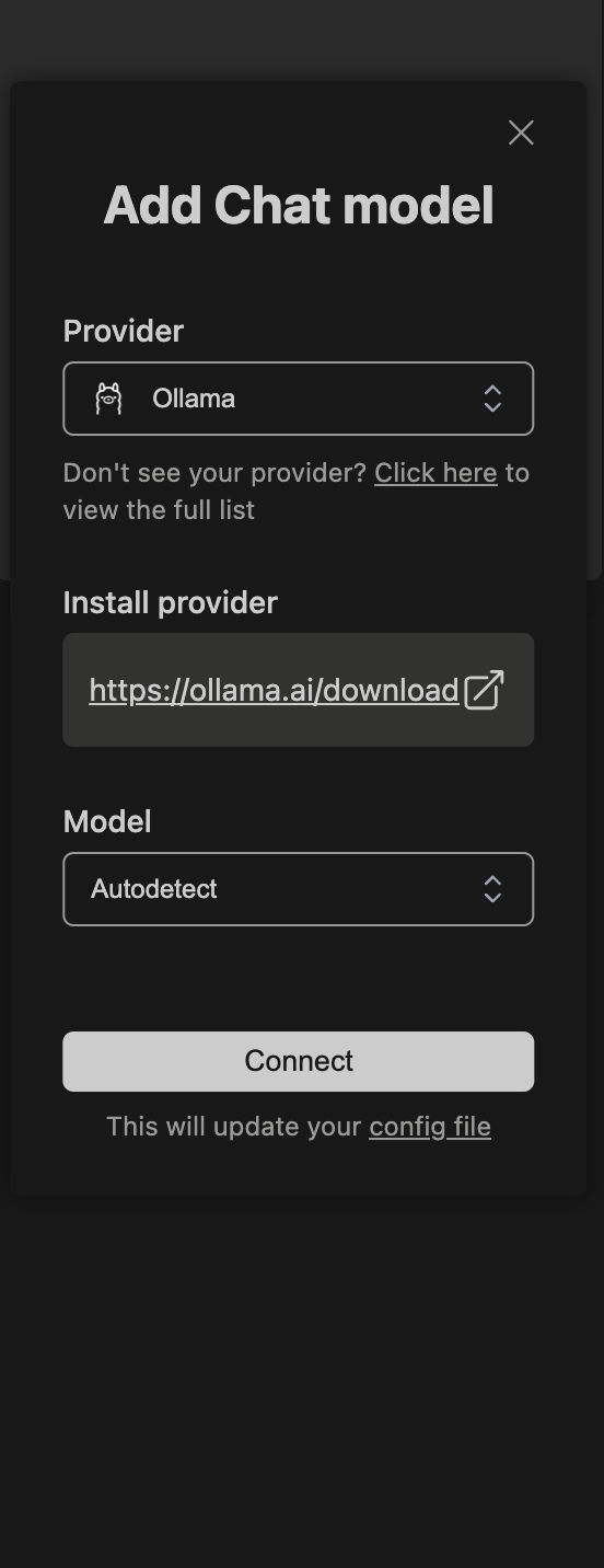 Continue Get started 画面